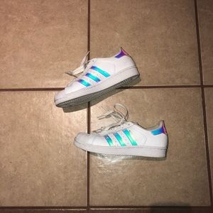 Holographic Adidas Superstars